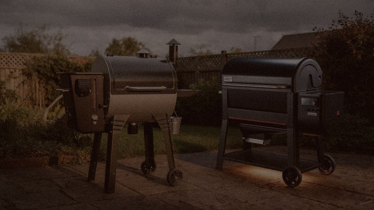 Scoreboard of Camp Chef Woodwind Pro vs Weber Searwood XL 600 fights from verified specs