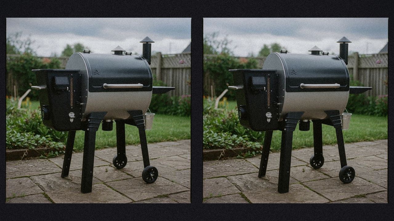 Camp Chef Woodwind WiFi 24 beside Camp Chef Woodwind WiFi 36, editorial product photography