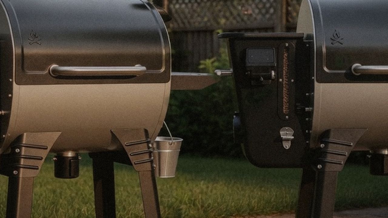 Close comparison of the Camp Chef Woodwind Pro WiFi 24 controller next to the Camp Chef Woodwind WiFi 24 controller