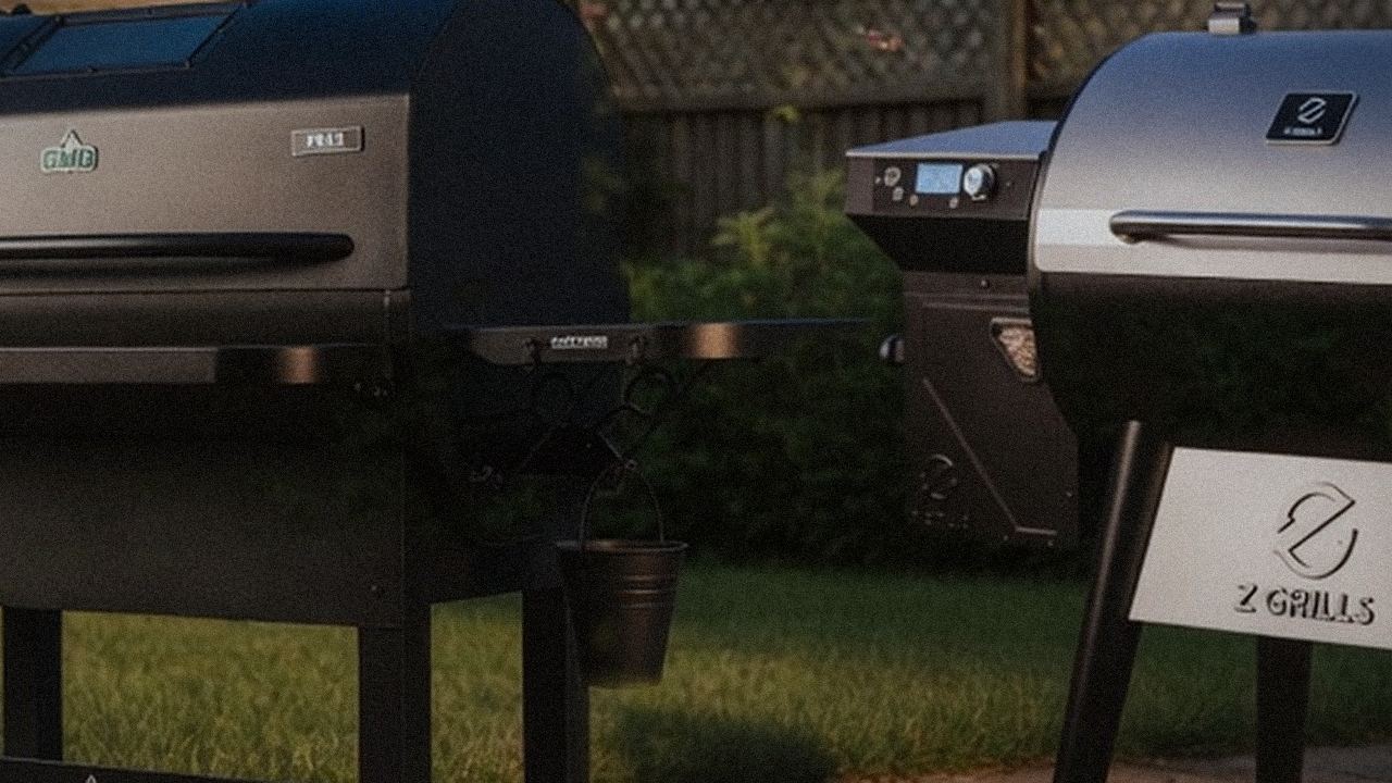 Close comparison of the Green Mountain Grills Peak controller next to the Z Grills 700 Series (ZPG-7002) controller
