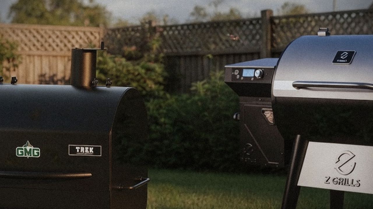 Green Mountain Grills Trek and Z Grills 700 Series (ZPG-7002) starting up, controllers lit