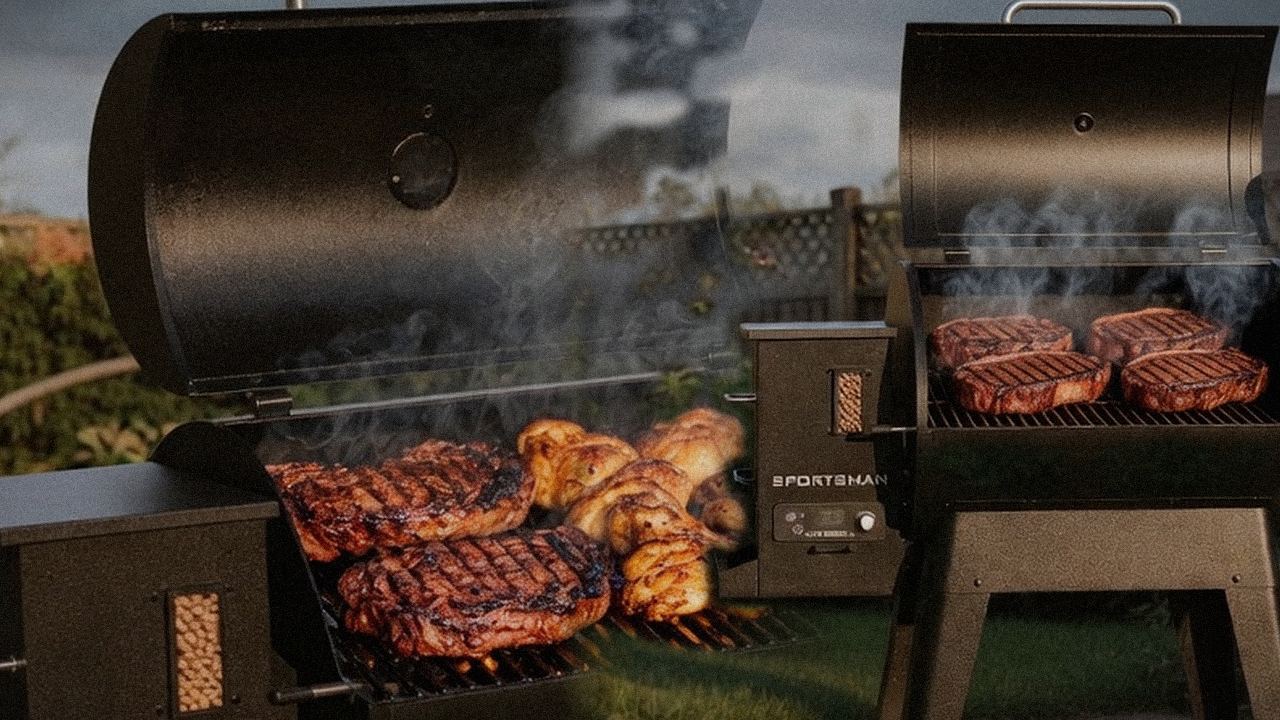 Searing and grate view: Pit Boss Navigator 850 next to Pit Boss Sportsman