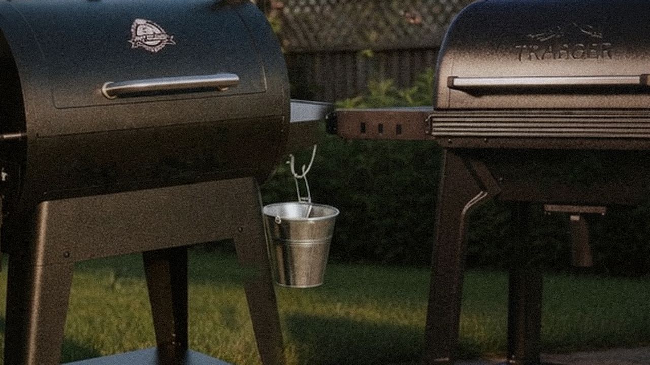 Close comparison of the Pit Boss Navigator 850 controller next to the Traeger Pro 780 controller