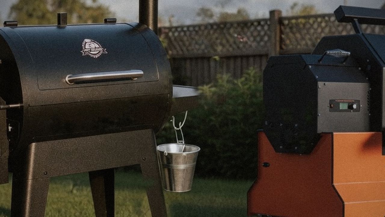 Pit Boss Navigator 850 and Yoder Smokers YS640s starting up, controllers lit