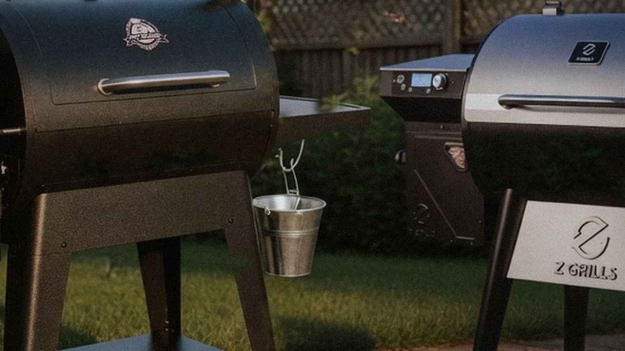 Close comparison of the Pit Boss Sportsman controller next to the Z Grills 700 Series (ZPG-7002) controller