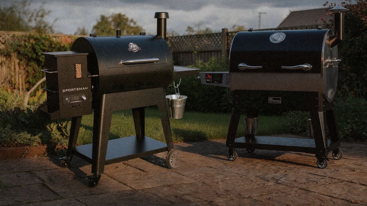 Pit Boss Sportsman versus recteq Flagship 1600 on a dusk patio