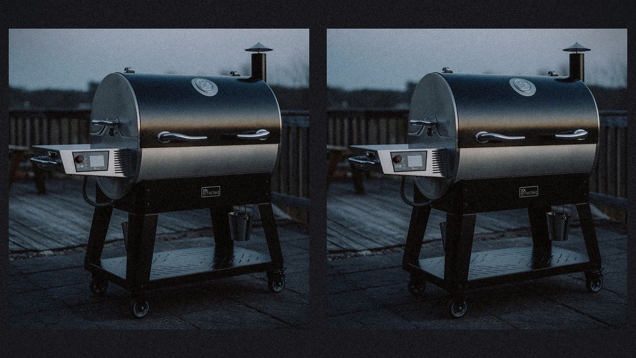 recteq Bullseye Deluxe beside recteq X-Fire Pro 825, editorial product photography