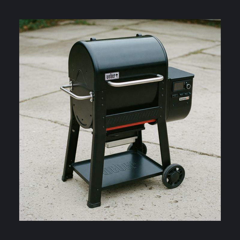 Weber Searwood 600 pellet grill in the mid-price lane